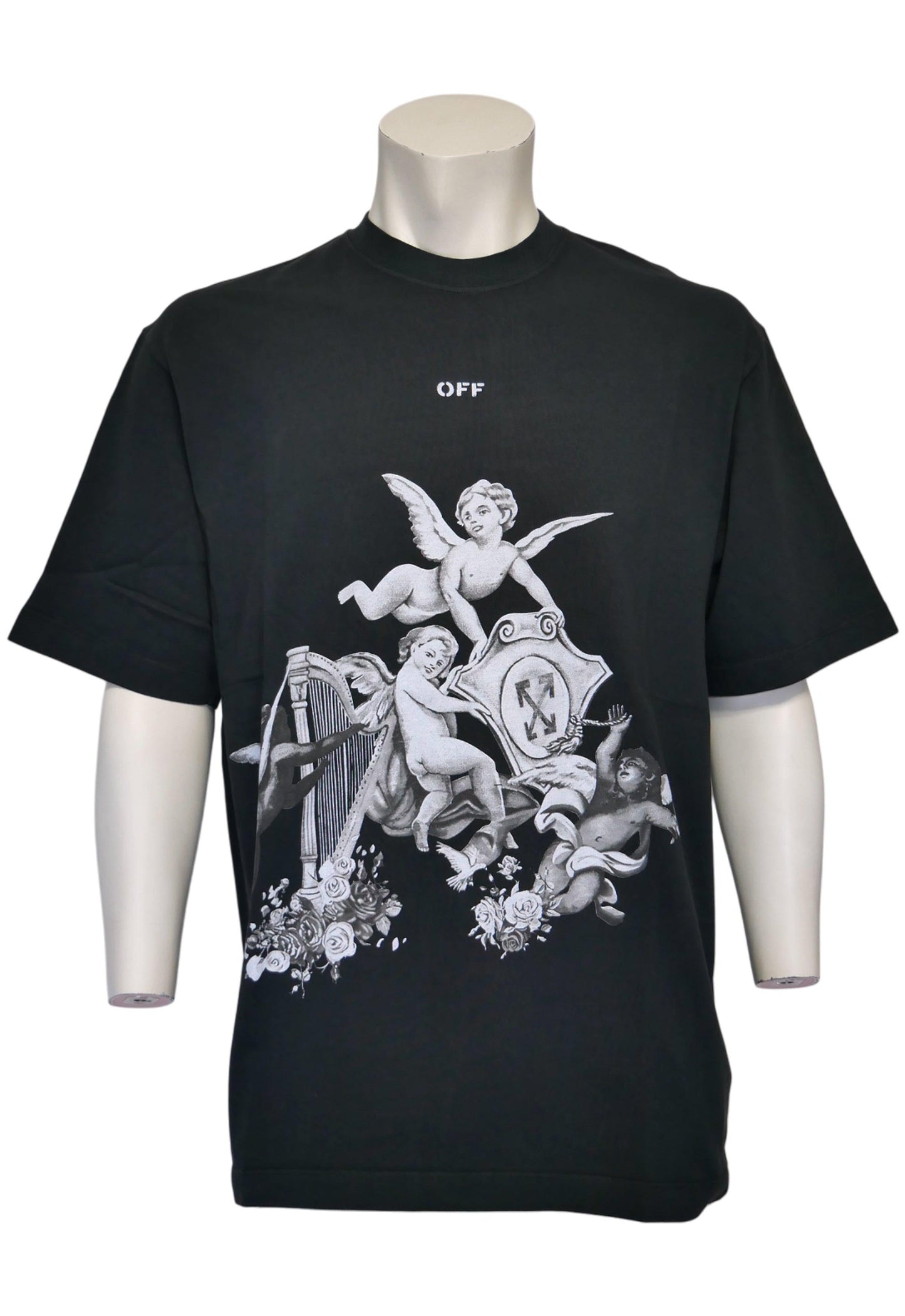 Off-White Herren T-Shirt Schwarz - Original Designer Marken Outlet - Salvin Store