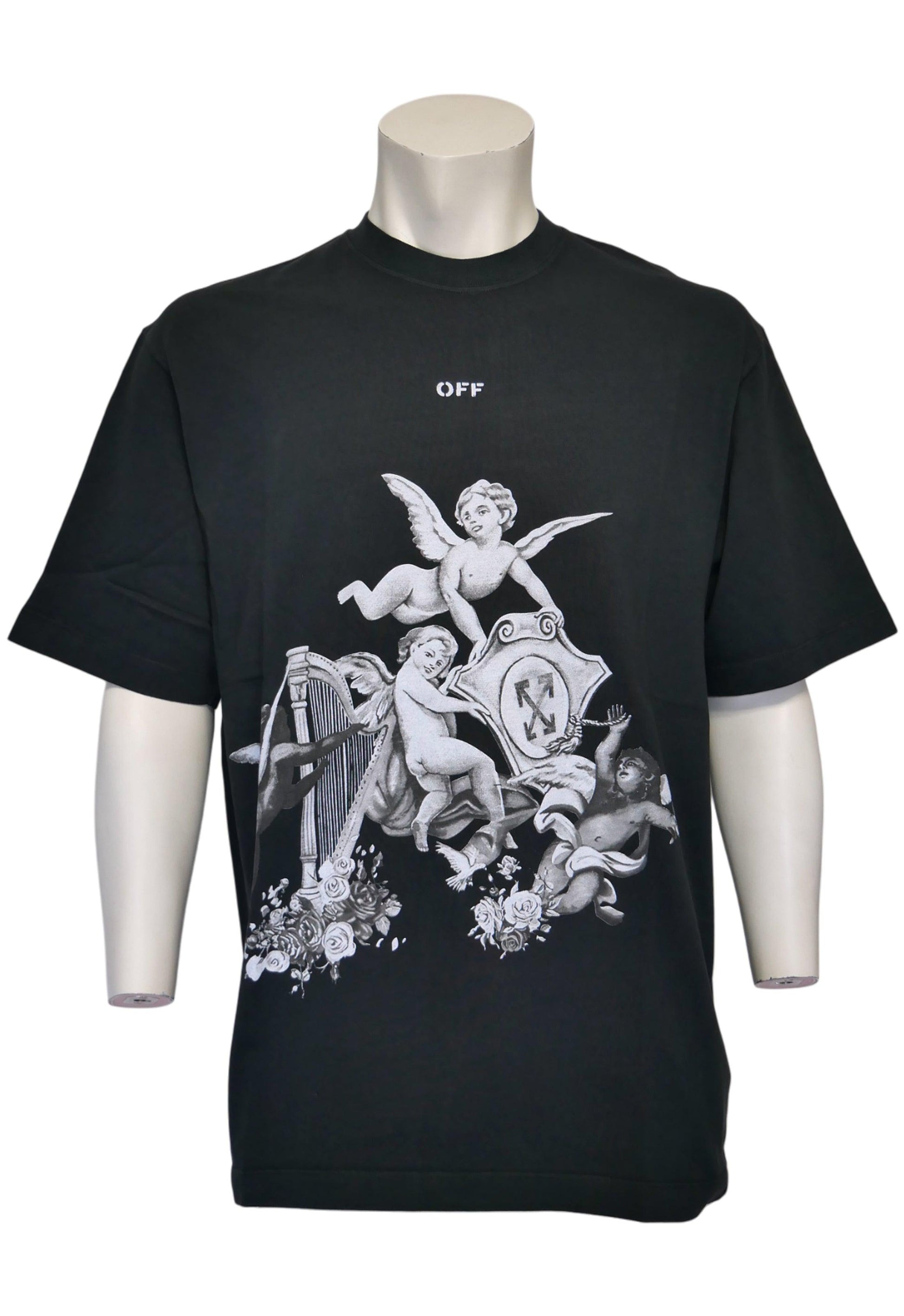 Off-White Herren T-Shirt Schwarz - Original Designer Marken Outlet - Salvin Store