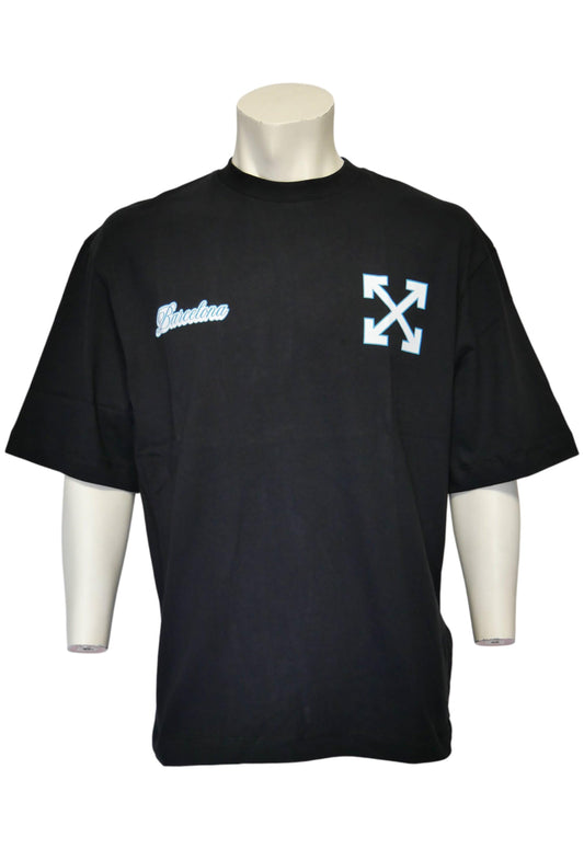 Off-White Herren T-Shirt Oversized Schwarz - Original Designer Marken Outlet - Salvin Store