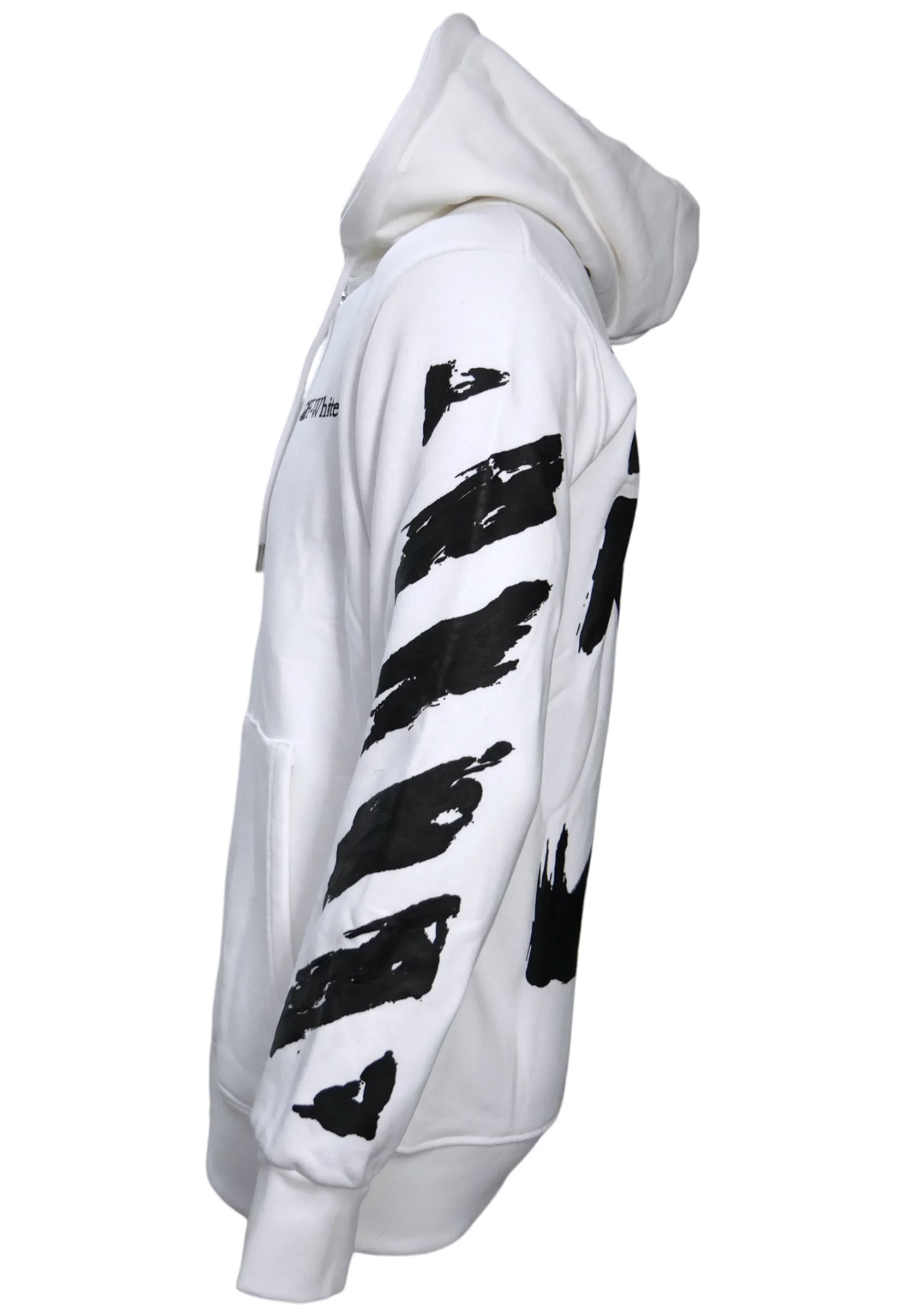 Off-White Herren Zip-Kapuzenpullover, Hoodie Weiss - Original Designer Marken Outlet - Salvin Store