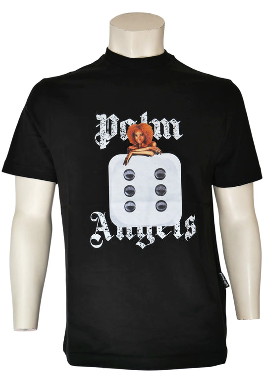 Palm Angels Herren T-Shirt Schwarz - Original Designer Marken Outlet - Salvin Store