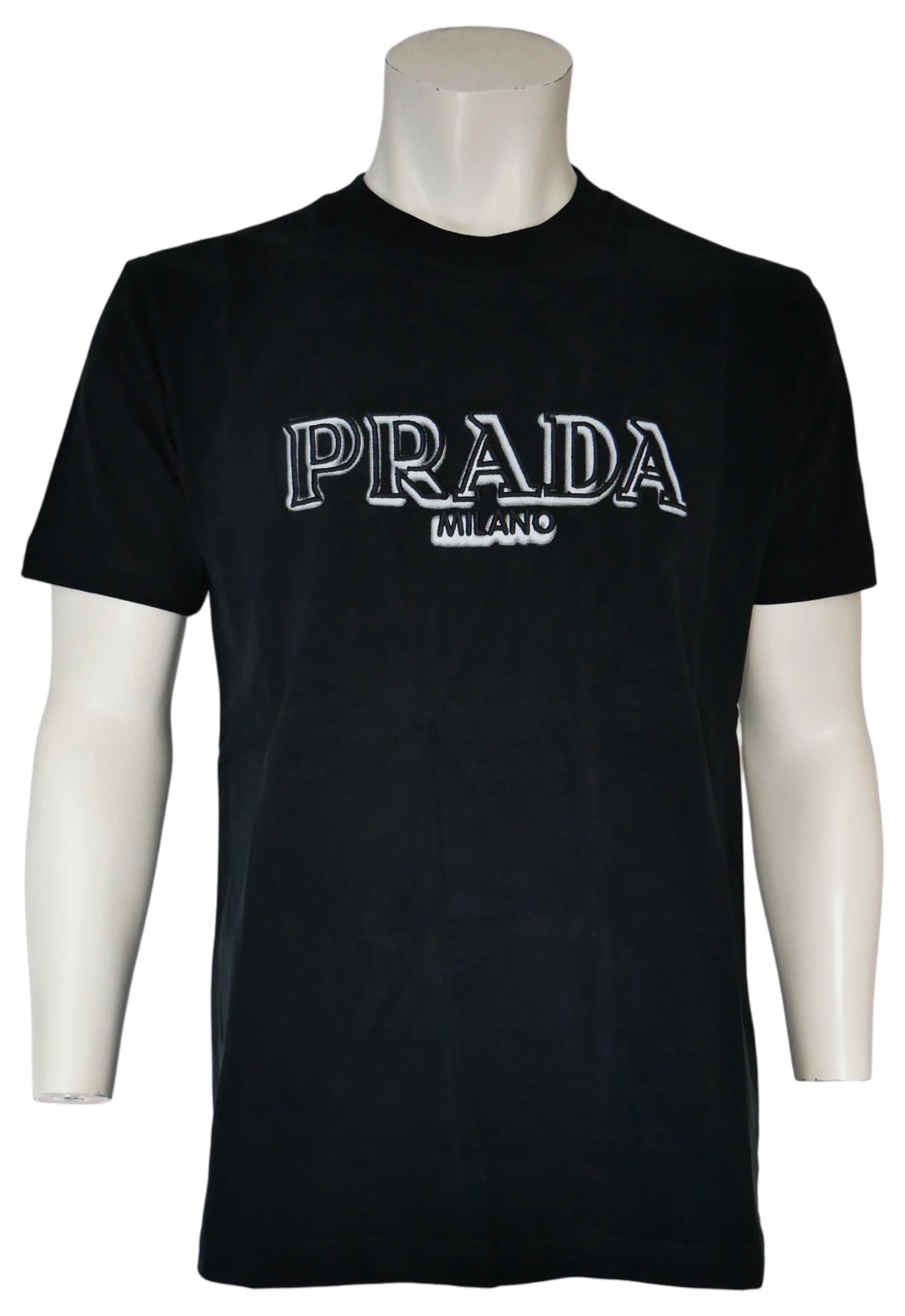 Prada Herren T-Shirt Schwarz - Original Designer Marken Outlet - Salvin Store
