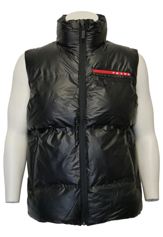 Prada Herren Weste Schwarz - Original Designer Marken Outlet - Salvin Store