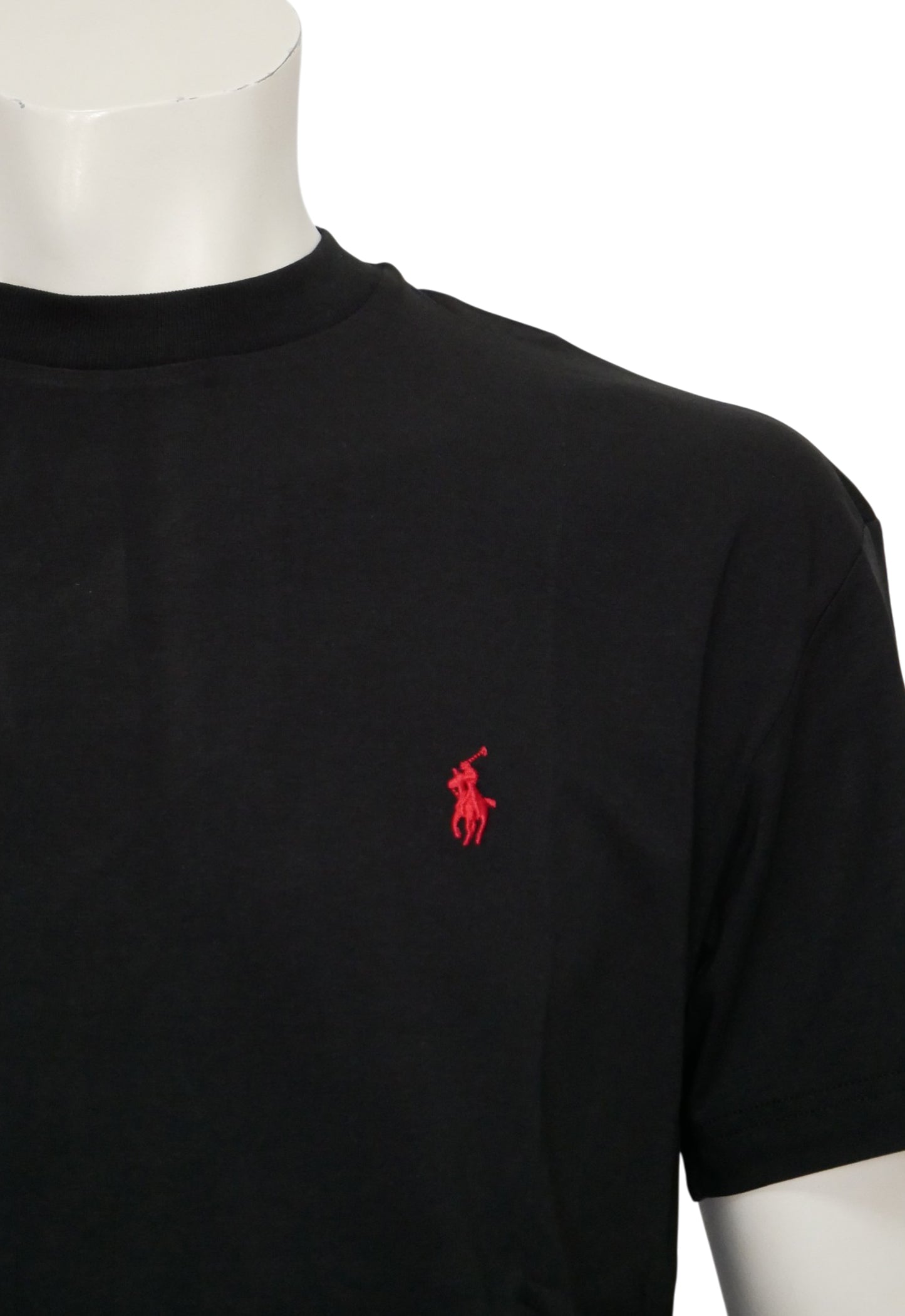 Ralph Lauren Herren T-Shirt Schwarz Stretch Baumwolle