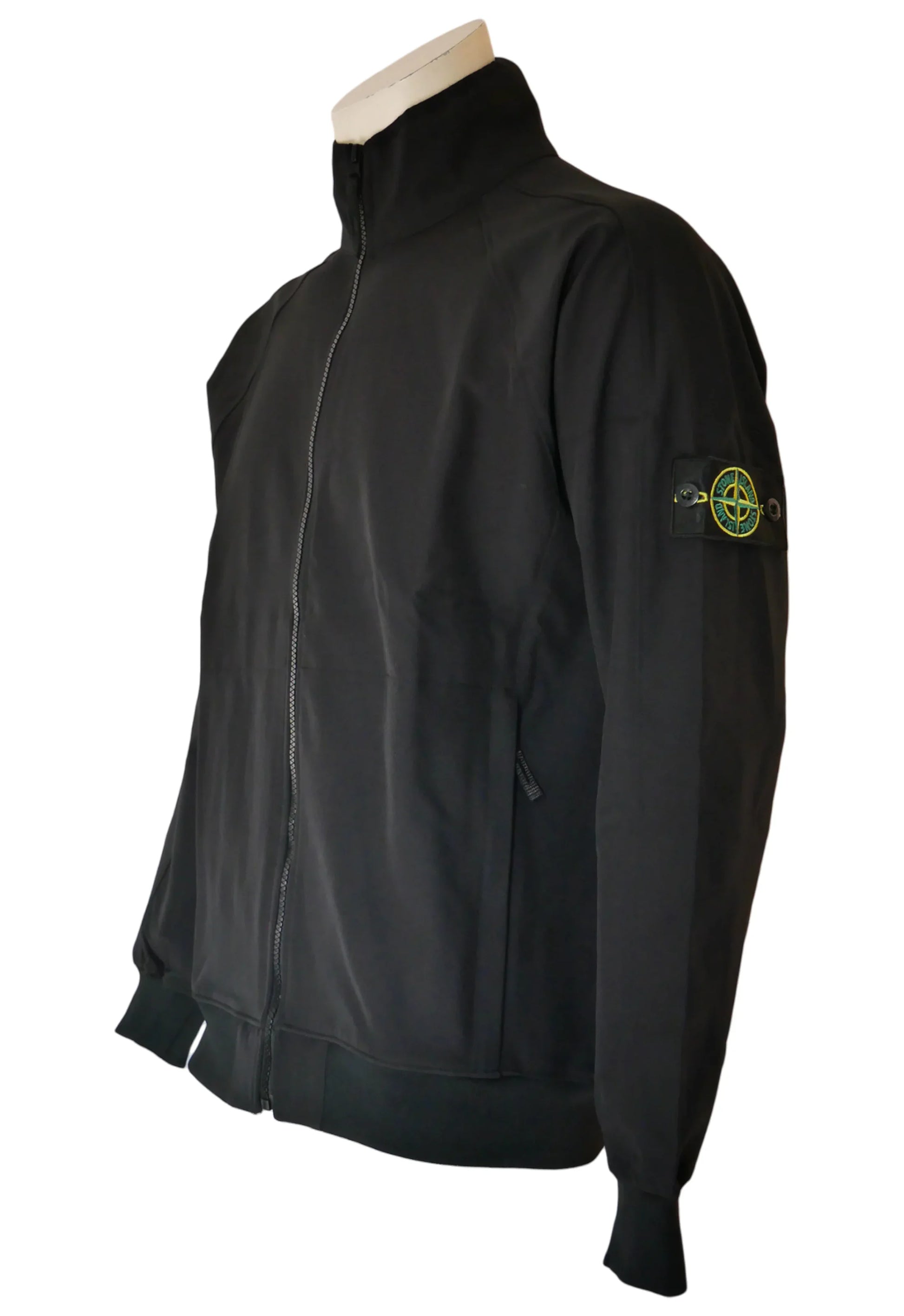 Stone Island Herren Jacke Schwarz – Leichte Übergangsjacke - Original Designer Marken Outlet - Salvin Store