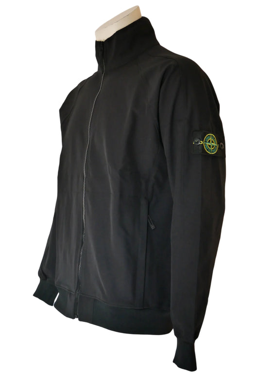 Stone Island Herren Jacke Schwarz – Leichte Übergangsjacke - Original Designer Marken Outlet - Salvin Store