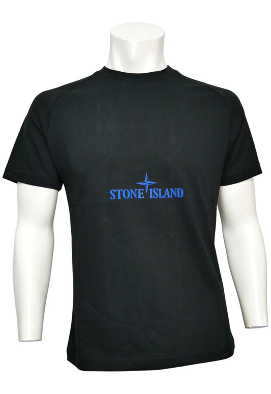 Stone Island Herren T-Shirt Schwarz - Original Designer Marken Outlet - Salvin Store