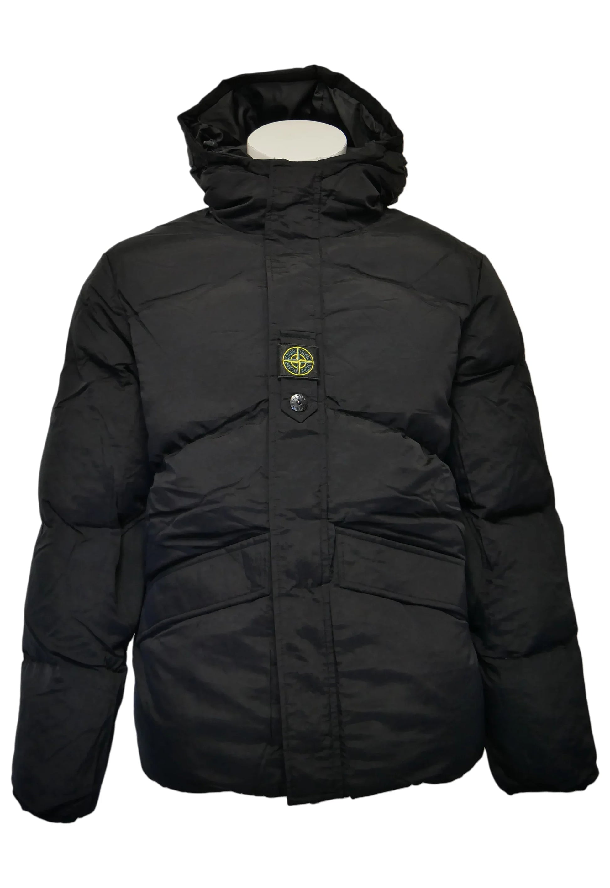 Stone Island Herren Winterjacke Schwarz - Original Designer Marken Outlet - Salvin Store