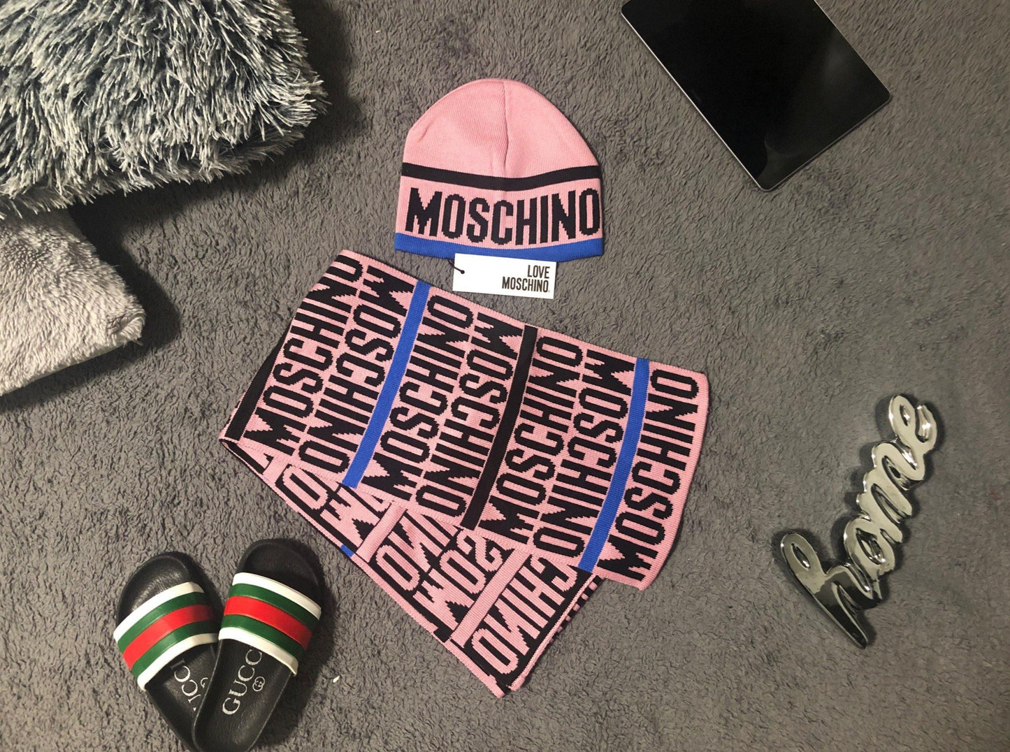 Moschino Baby, Kinder Schal, Mütze - Original Designer Marken Outlet - Salvin Store