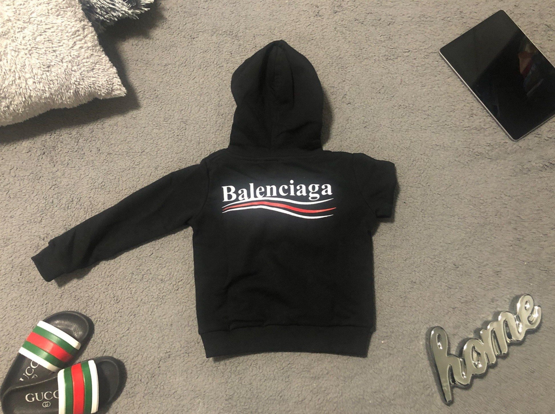 Balenciaga Baby, Kinder Kaputzenpullover - Original Designer Marken Outlet - Salvin Store