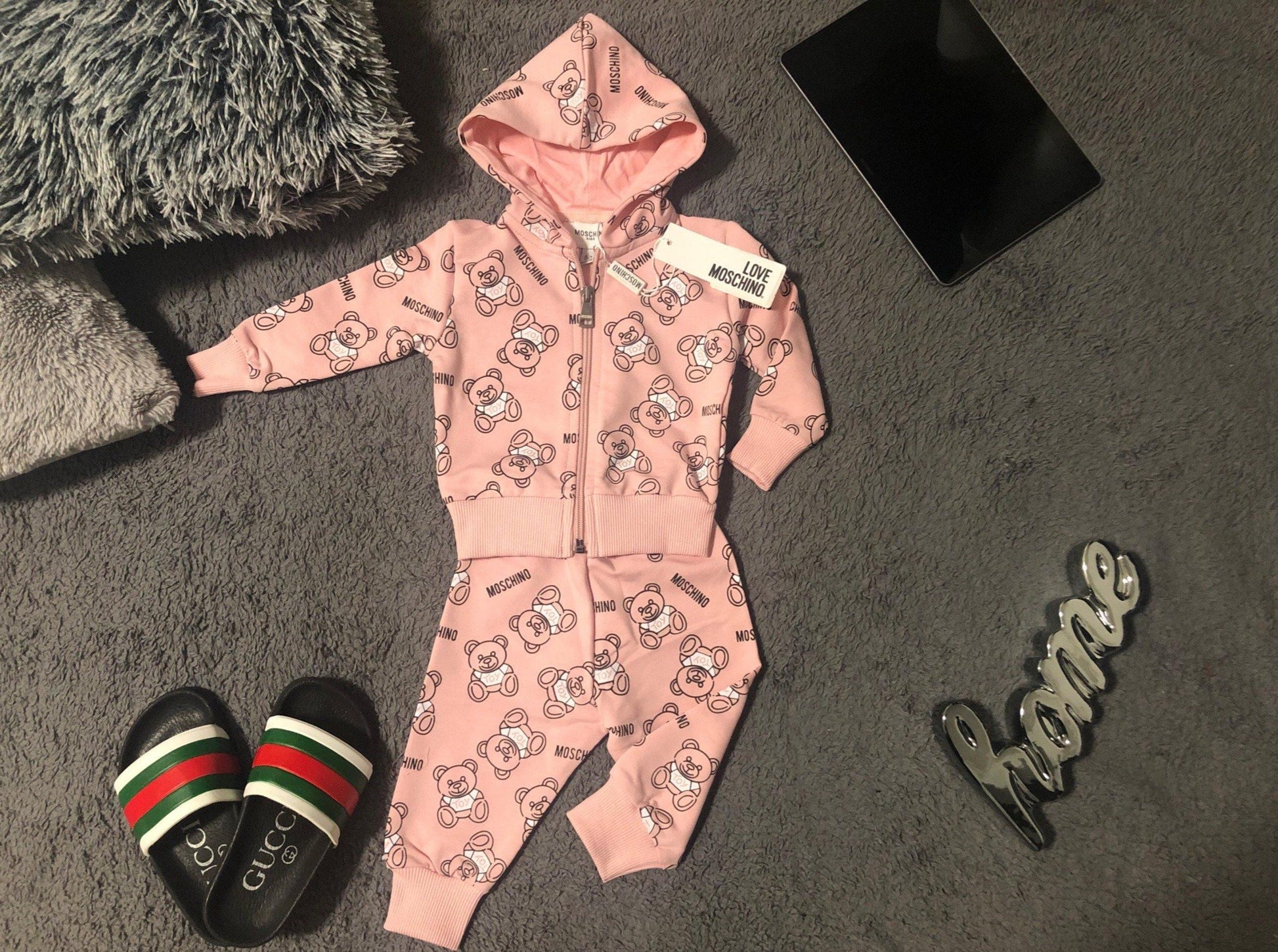 Moschino Baby, Kinder Trainingsanzug - Original Designer Marken Outlet - Salvin Store
