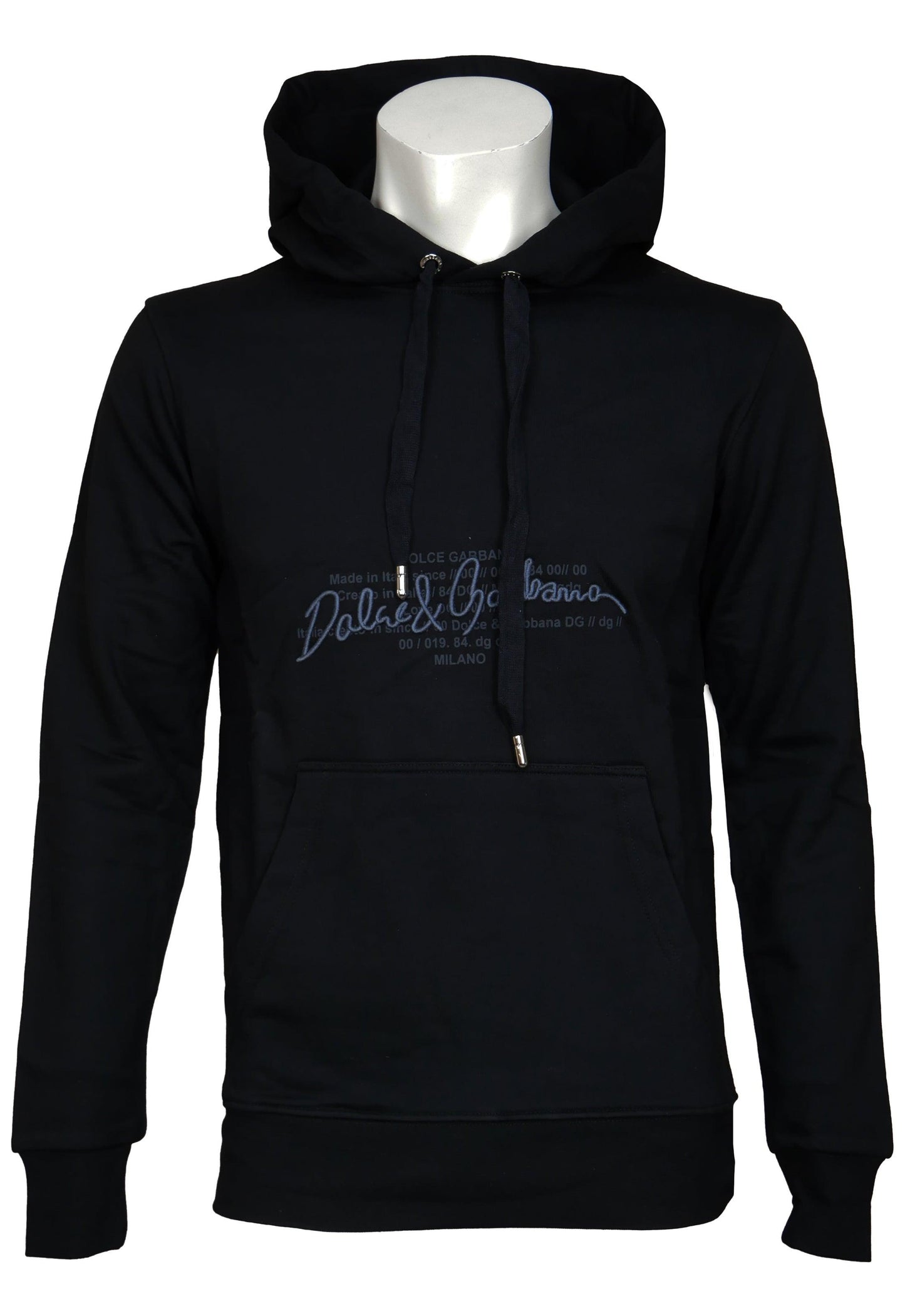 Dolce & Gabbana Slim Fit Kapuzenpullover - Original Designer Marken Outlet - Salvin Store
