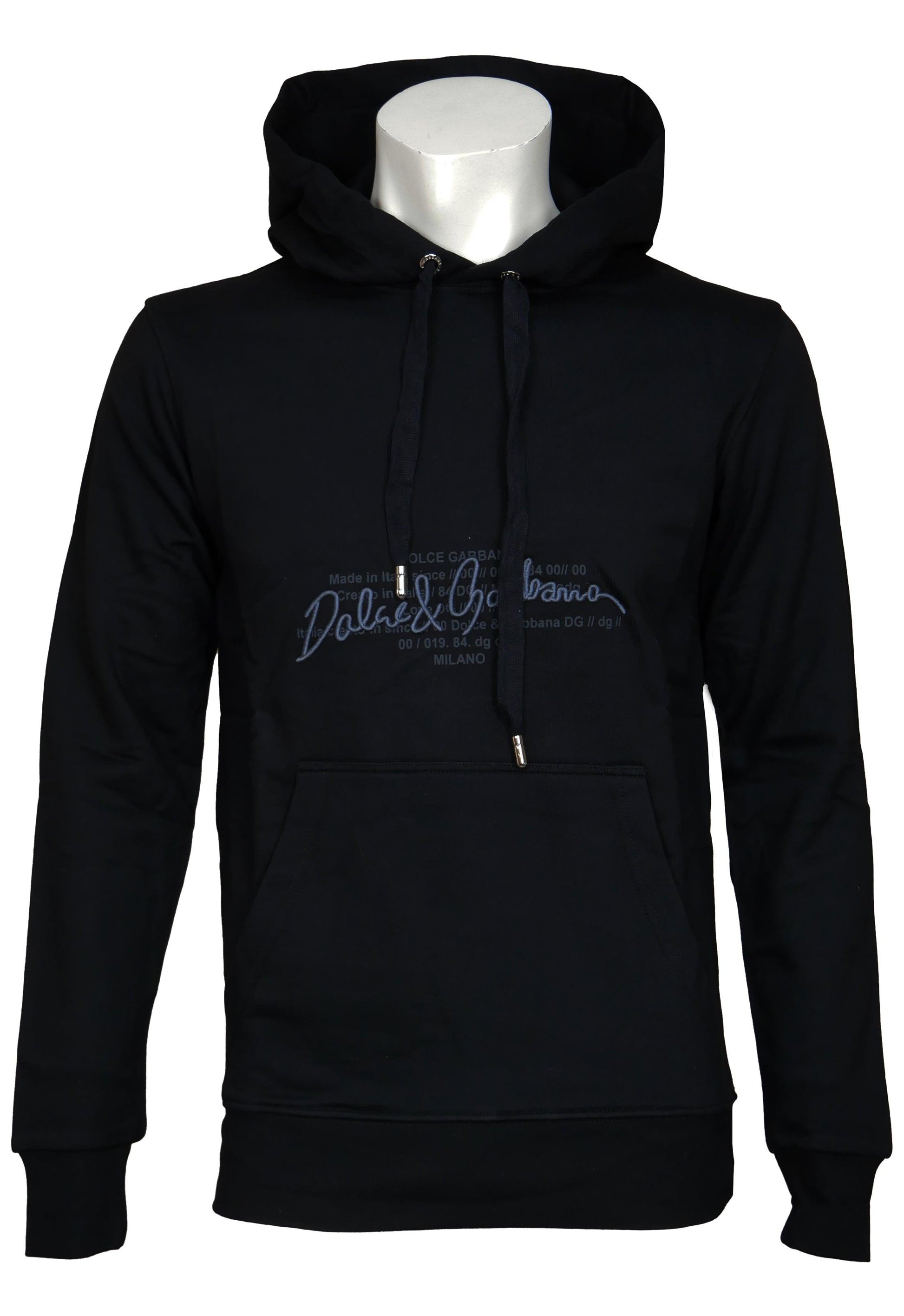 Dolce & Gabbana Slim Fit Kapuzenpullover - Original Designer Marken Outlet - Salvin Store