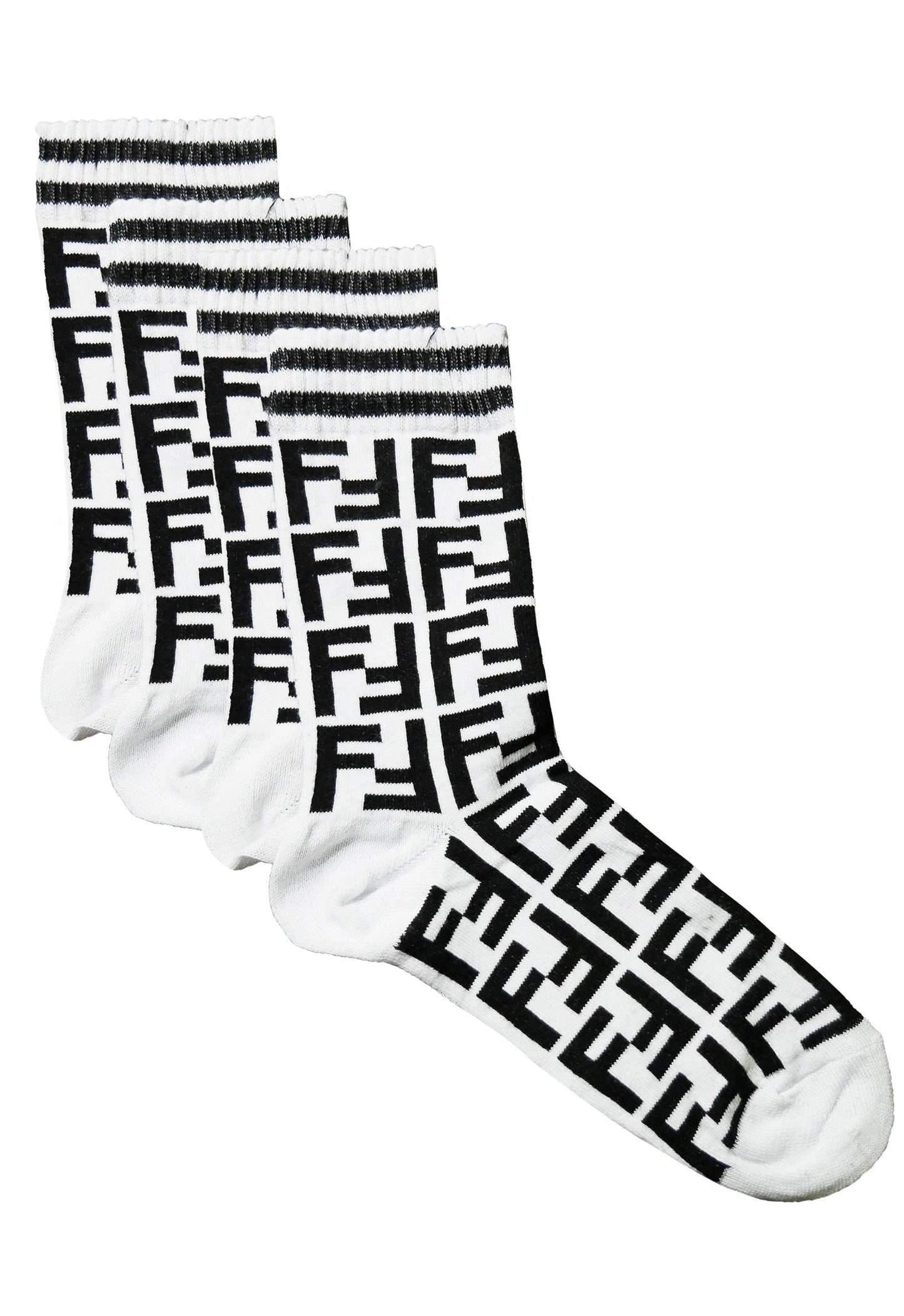 4 Paar Fendi Socken 40-46 - Original Designer Marken Outlet - Salvin Store