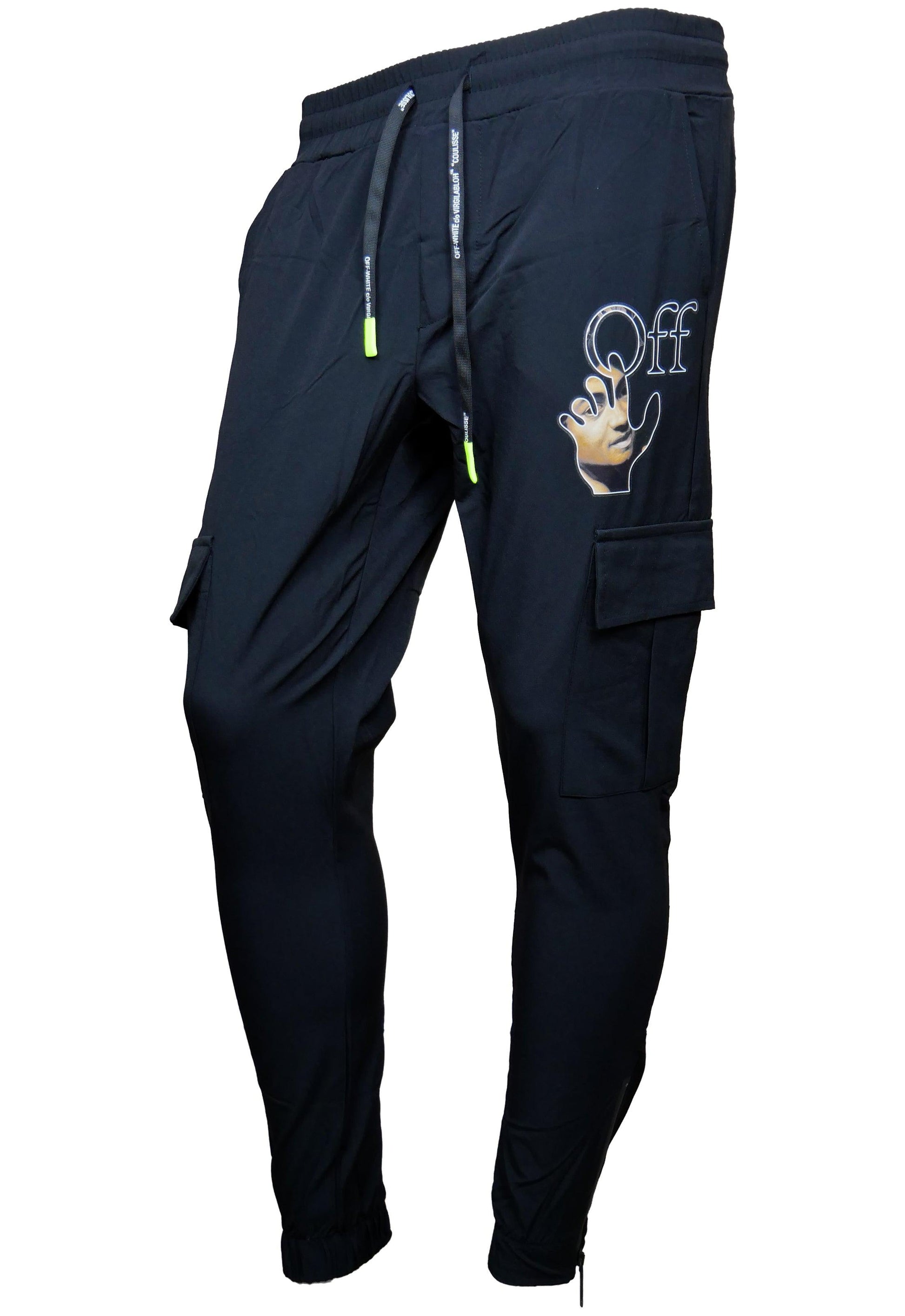 Off-White Cargohose mit Gummizug - Original Designer Marken Outlet - Salvin Store