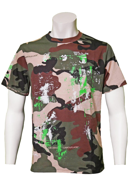 Off-White Camouflage T-Shirt - Original Designer Marken Outlet - Salvin Store