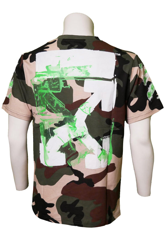 Off-White Camouflage T-Shirt - Original Designer Marken Outlet - Salvin Store
