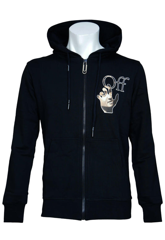 Off-White Zip Kapuzenpullover - Original Designer Marken Outlet - Salvin Store