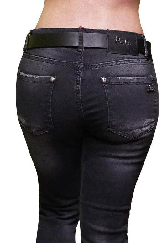 Philipp Plein Jeans mit Gürtel für Frauen - Original Designer Marken Outlet - Salvin Store