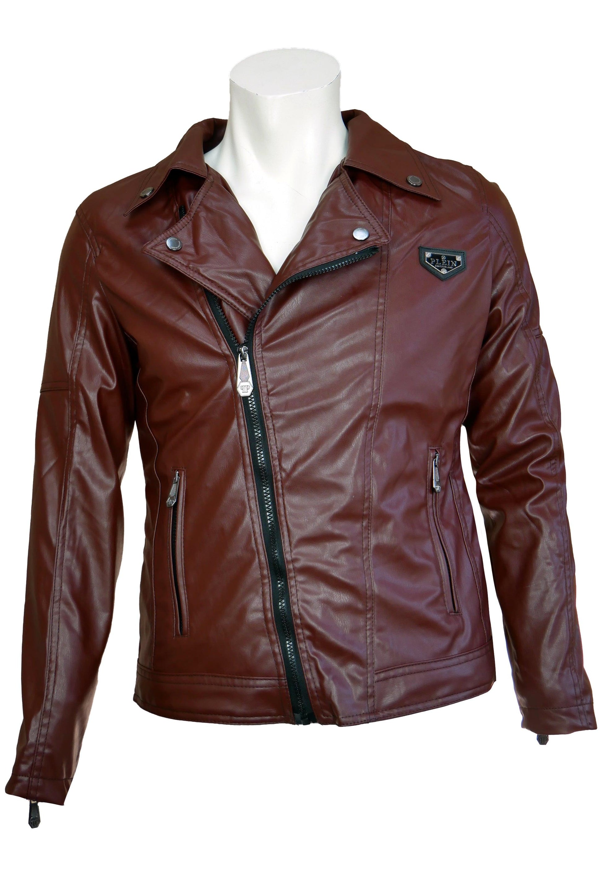 Philipp Plein Lederjacke - Original Designer Marken Outlet - Salvin Store