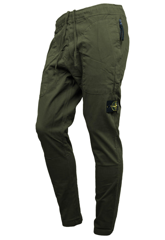 Stone Island Cargohose mit Gummizug - Original Designer Marken Outlet - Salvin Store