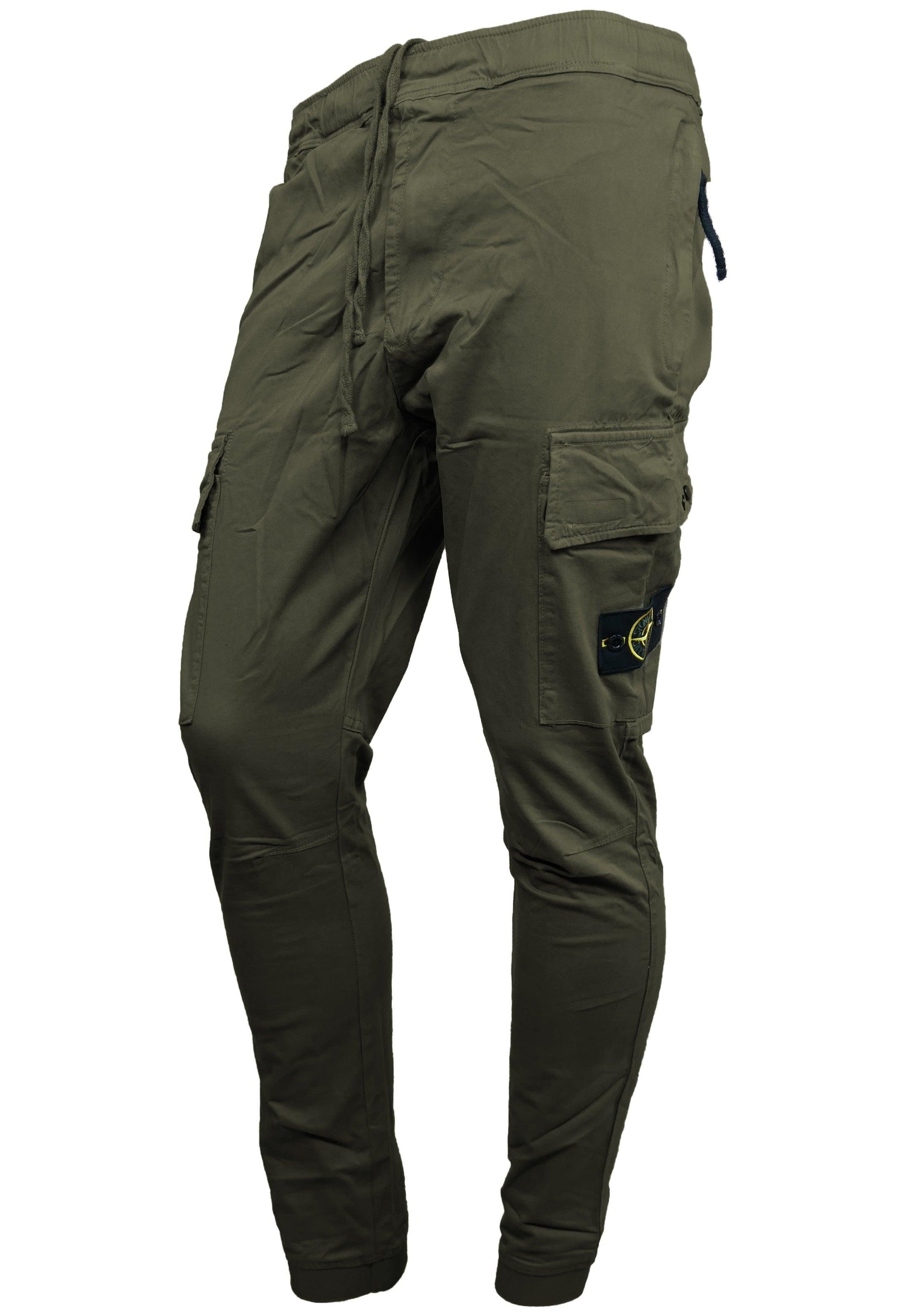 Stone Island Cargohose mit Gummizug - Original Designer Marken Outlet - Salvin Store