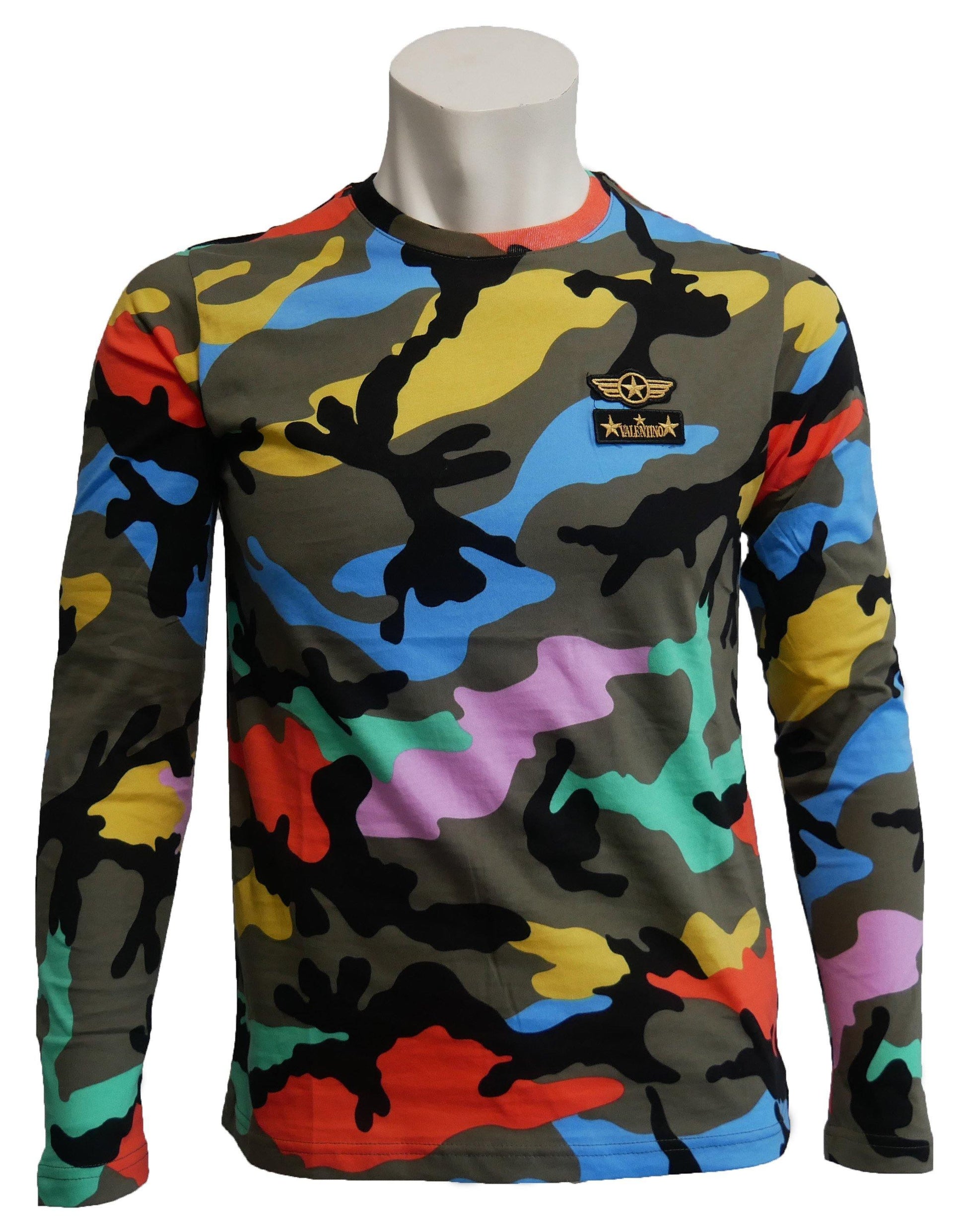 Valentino Langarm T-Shirt - Original Designer Marken Outlet - Salvin Store